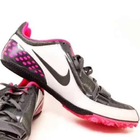Nike Men's Athletic Shoes Gray and Pink Zoom Rival S Bowerman Series Track field